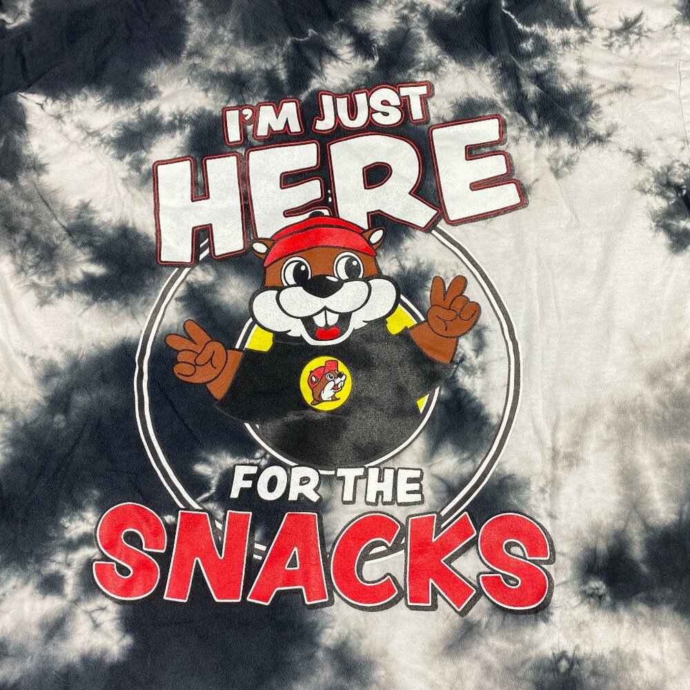 Bucee's T Shirt Size 2XL - Here for the Snacks - Tye Dye - Picture 5 of 12